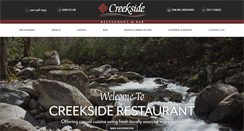 Desktop Screenshot of creeksiderestaurant.com